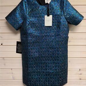 Pomander Place Iridescent Blue and Green Dress